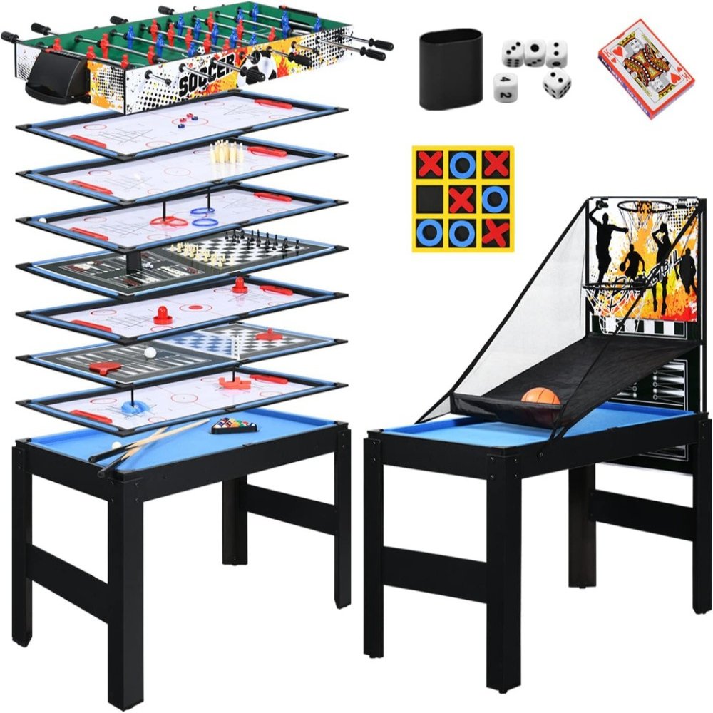 Multi-Game Table 4FT 15-In-1 Multi-Game Table